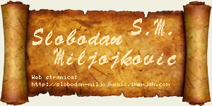 Slobodan Miljojković vizit kartica